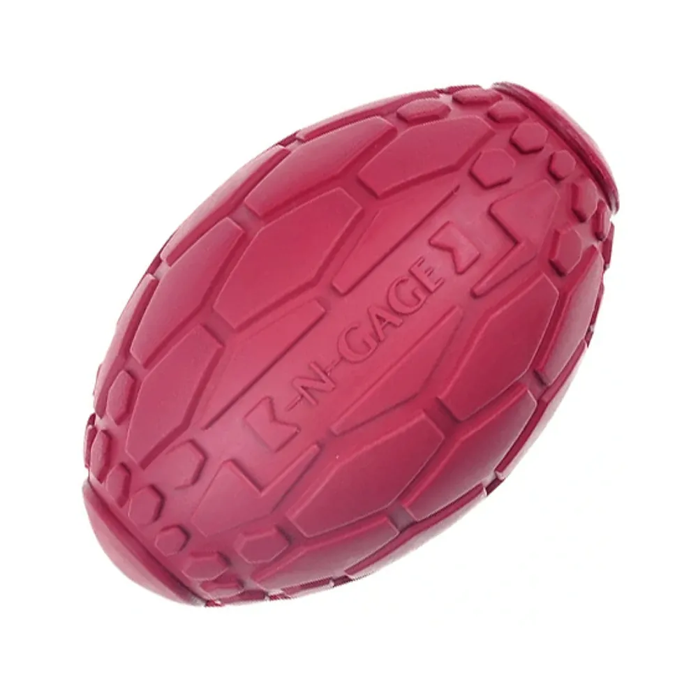 Textured Rubber Football Dog Toy