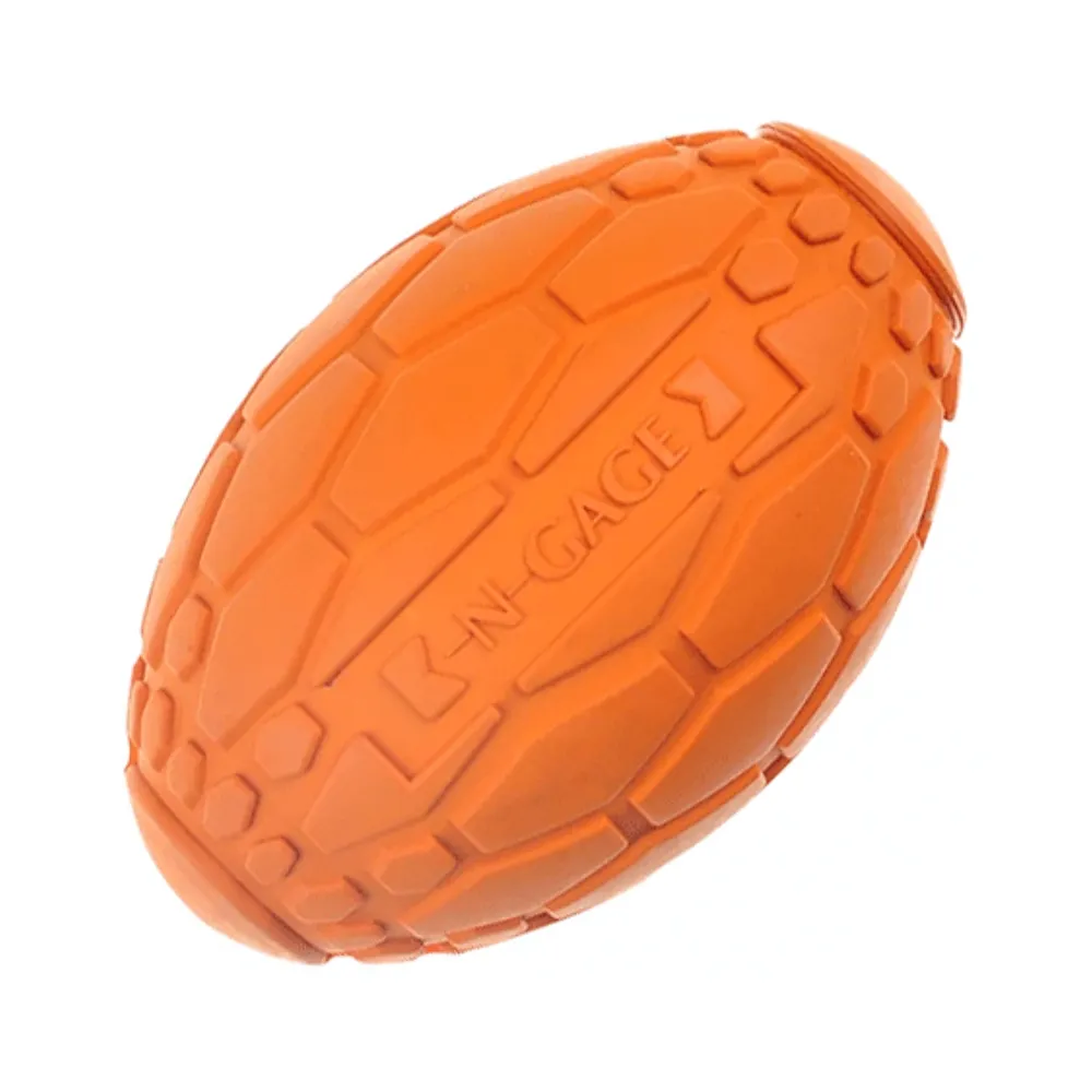 Textured Rubber Football Dog Toy