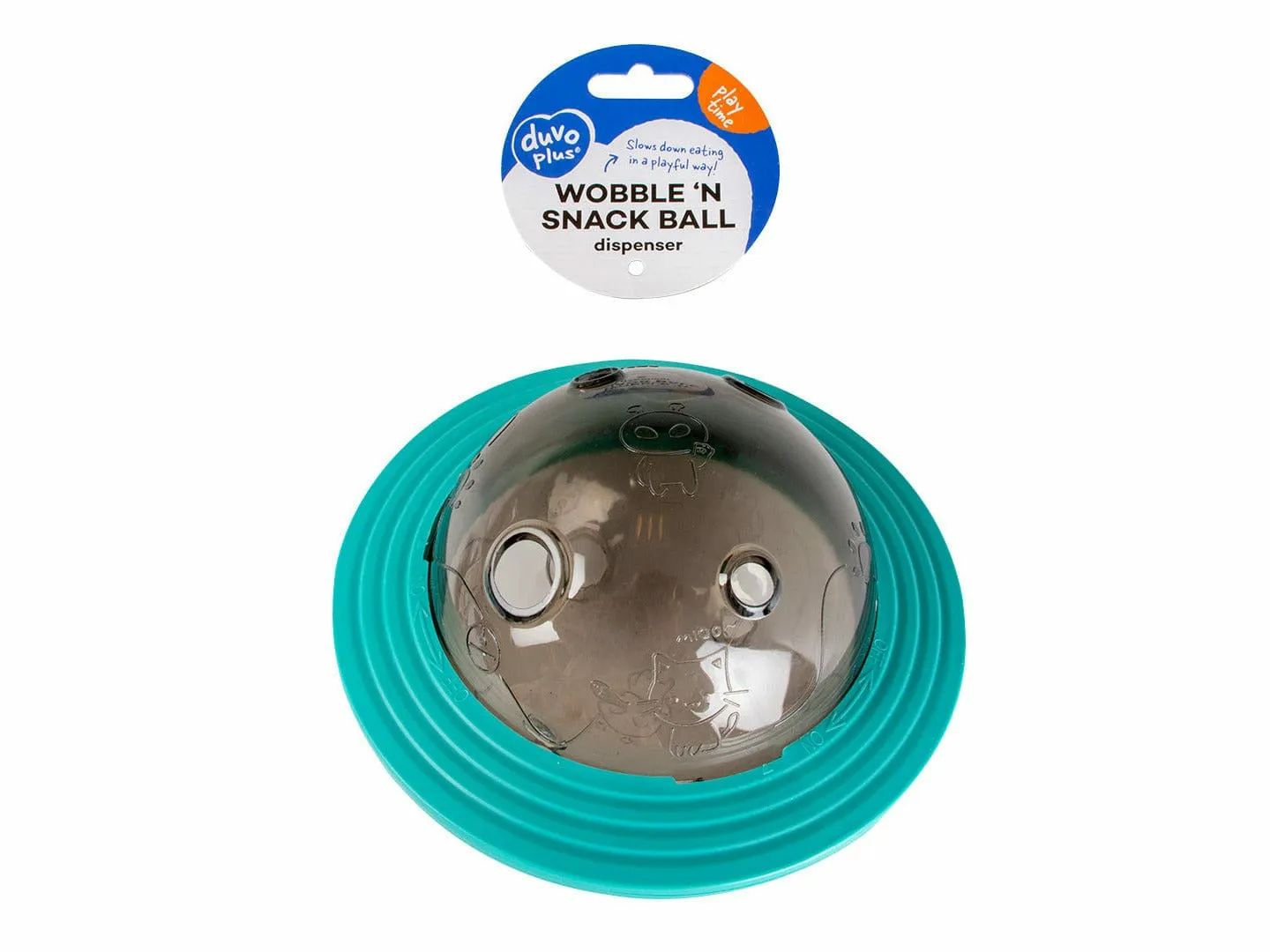 Wobble n snack ball 16,5x16,5x11cm blue