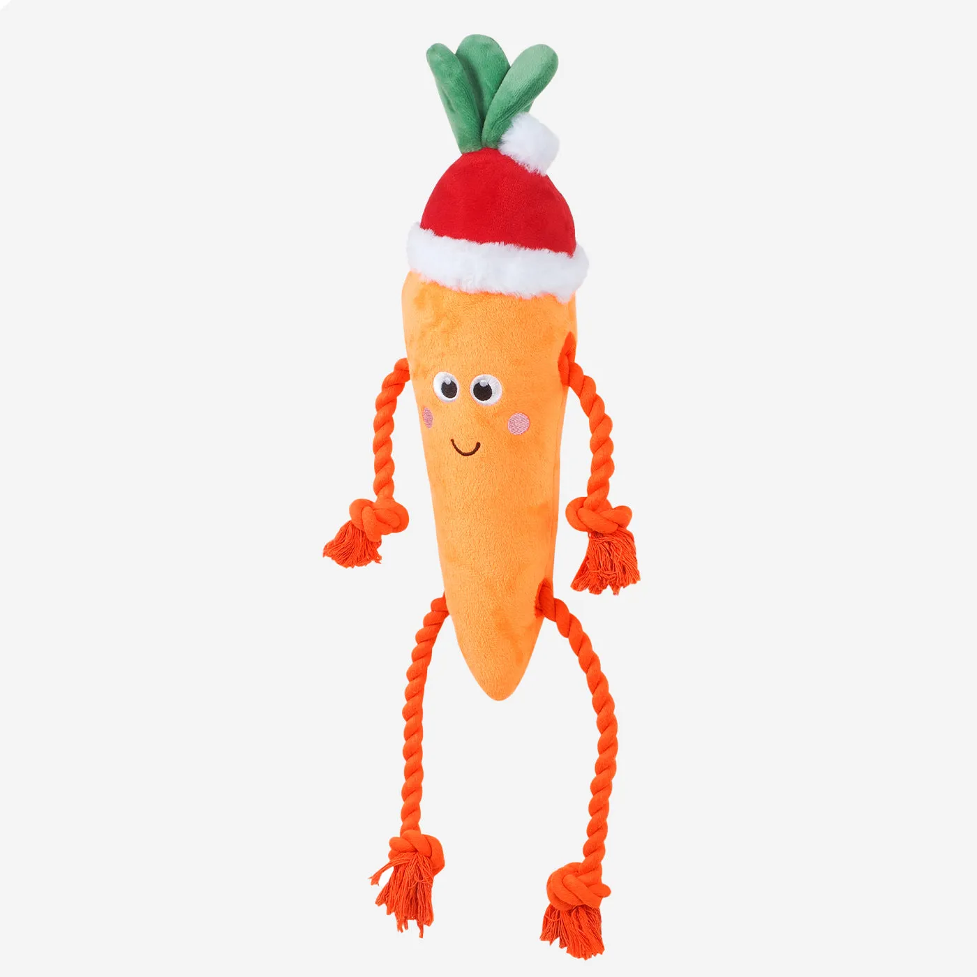 Zoon Santa Carrot Rope Legs Christmas Toy